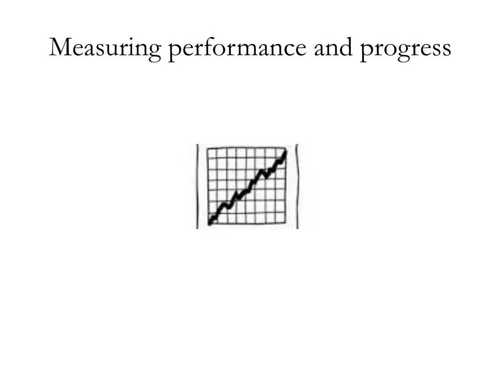 measuring performance and progress