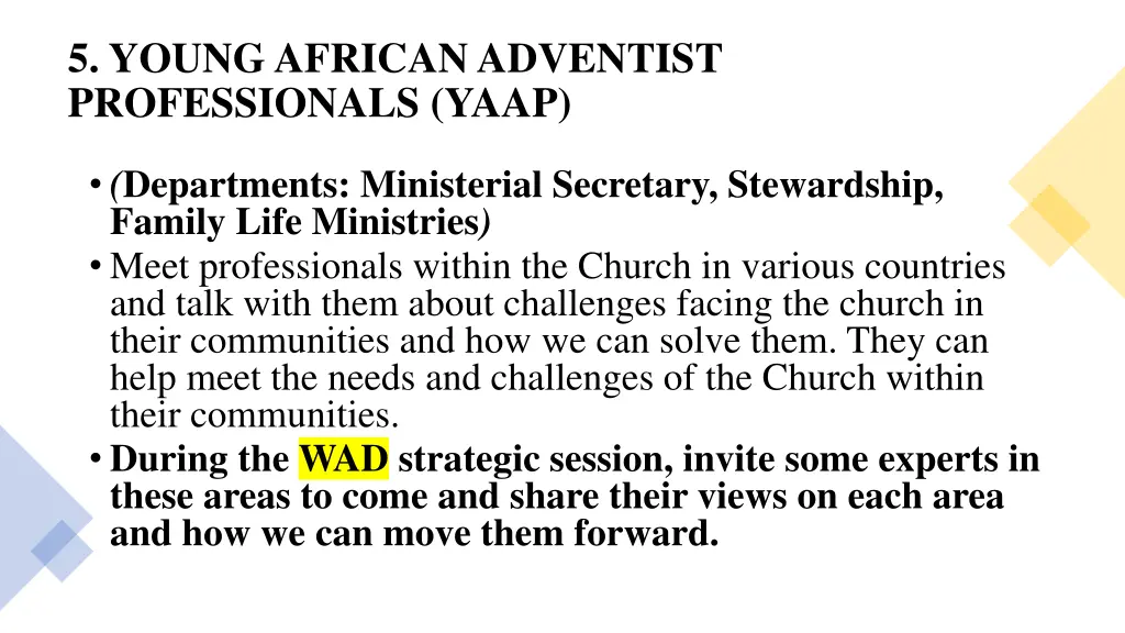 5 young african adventist professionals yaap