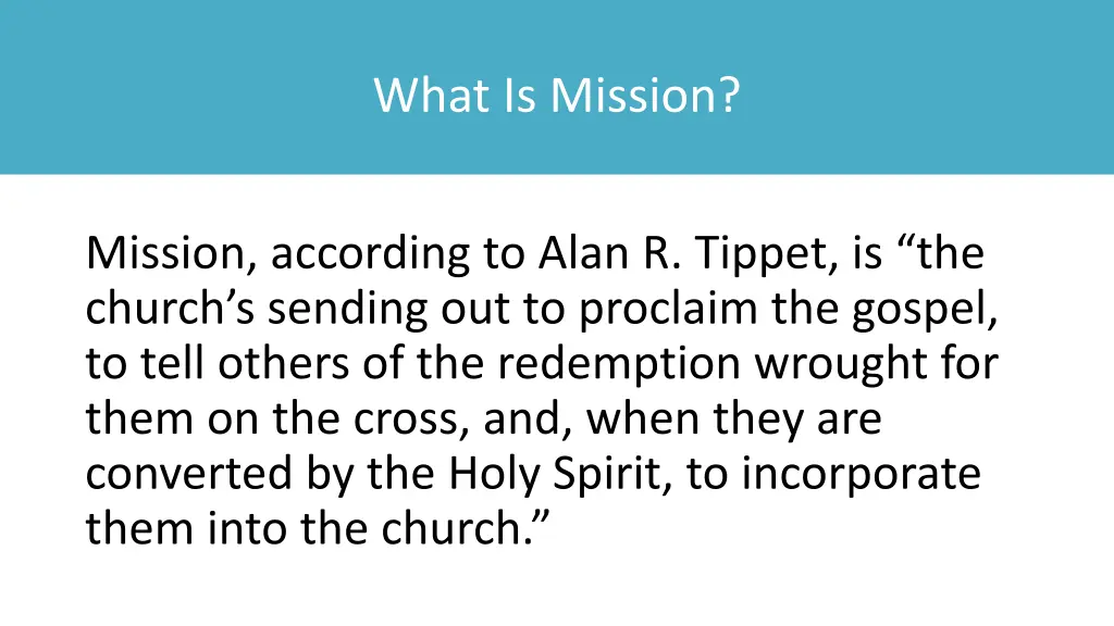 what is mission