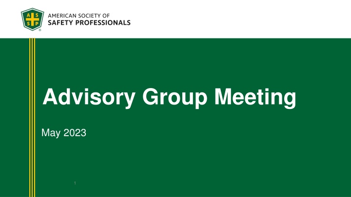 advisory group meeting