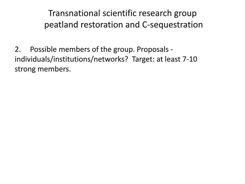 transnational scientific research group peatland 1