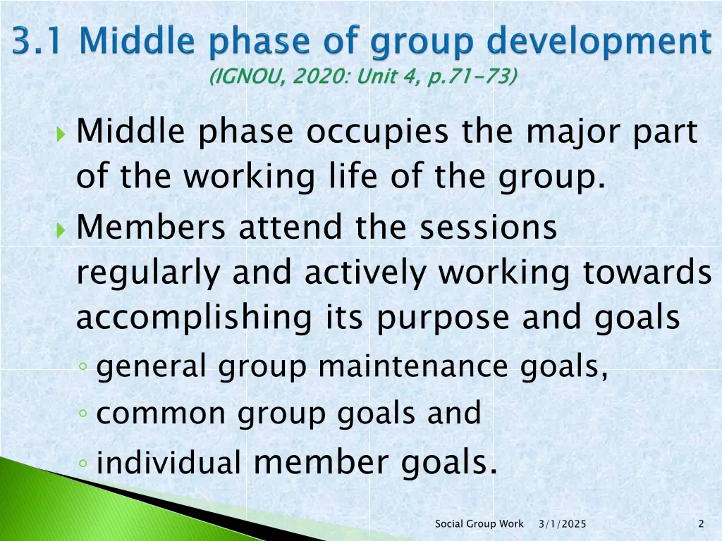 middle phase occupies the major part