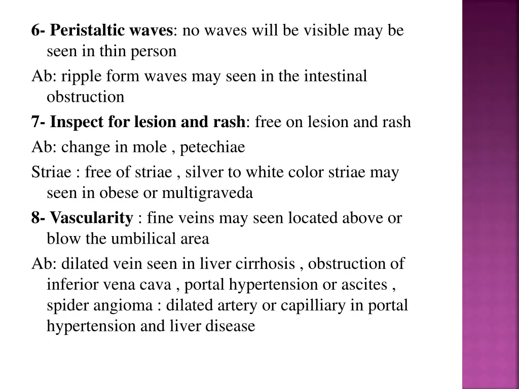 6 peristaltic waves no waves will be visible