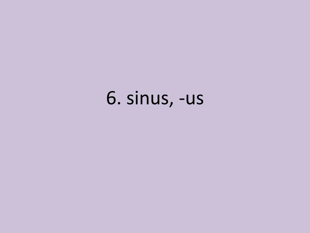 6 sinus us
