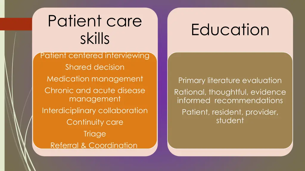 patient care skills patient centered interviewing