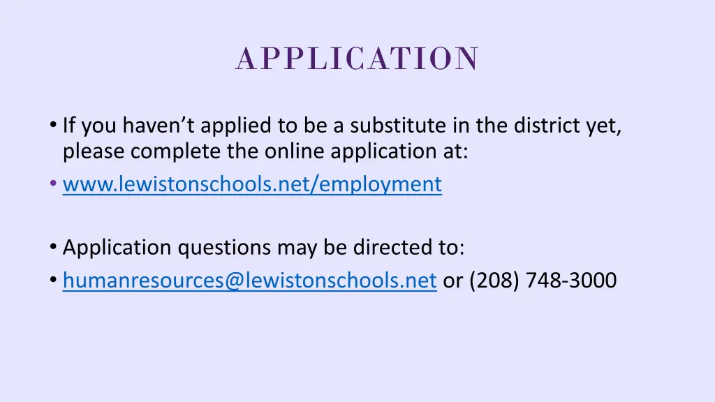 application