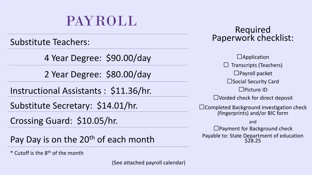 payroll