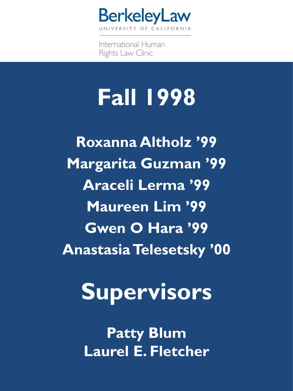 fall 1998