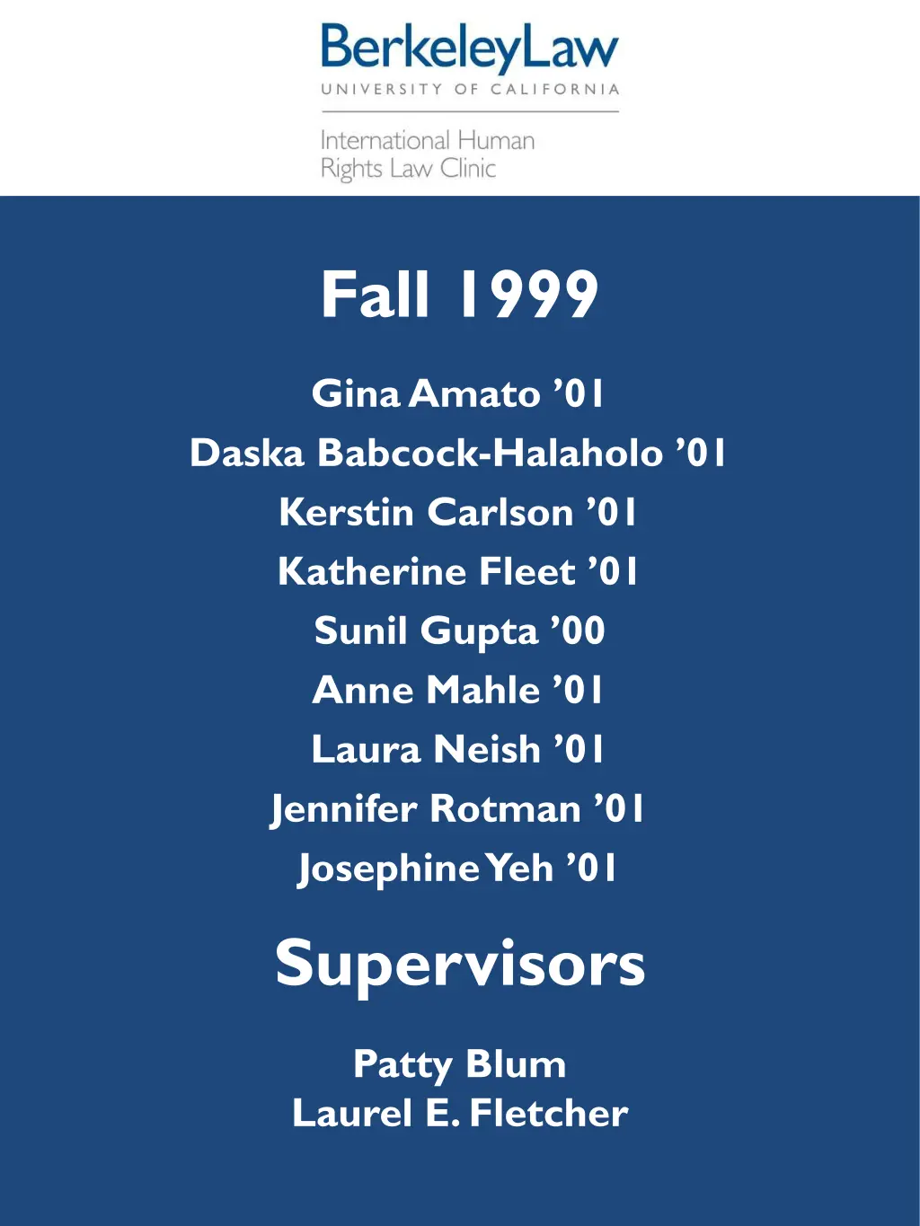 fall 1999