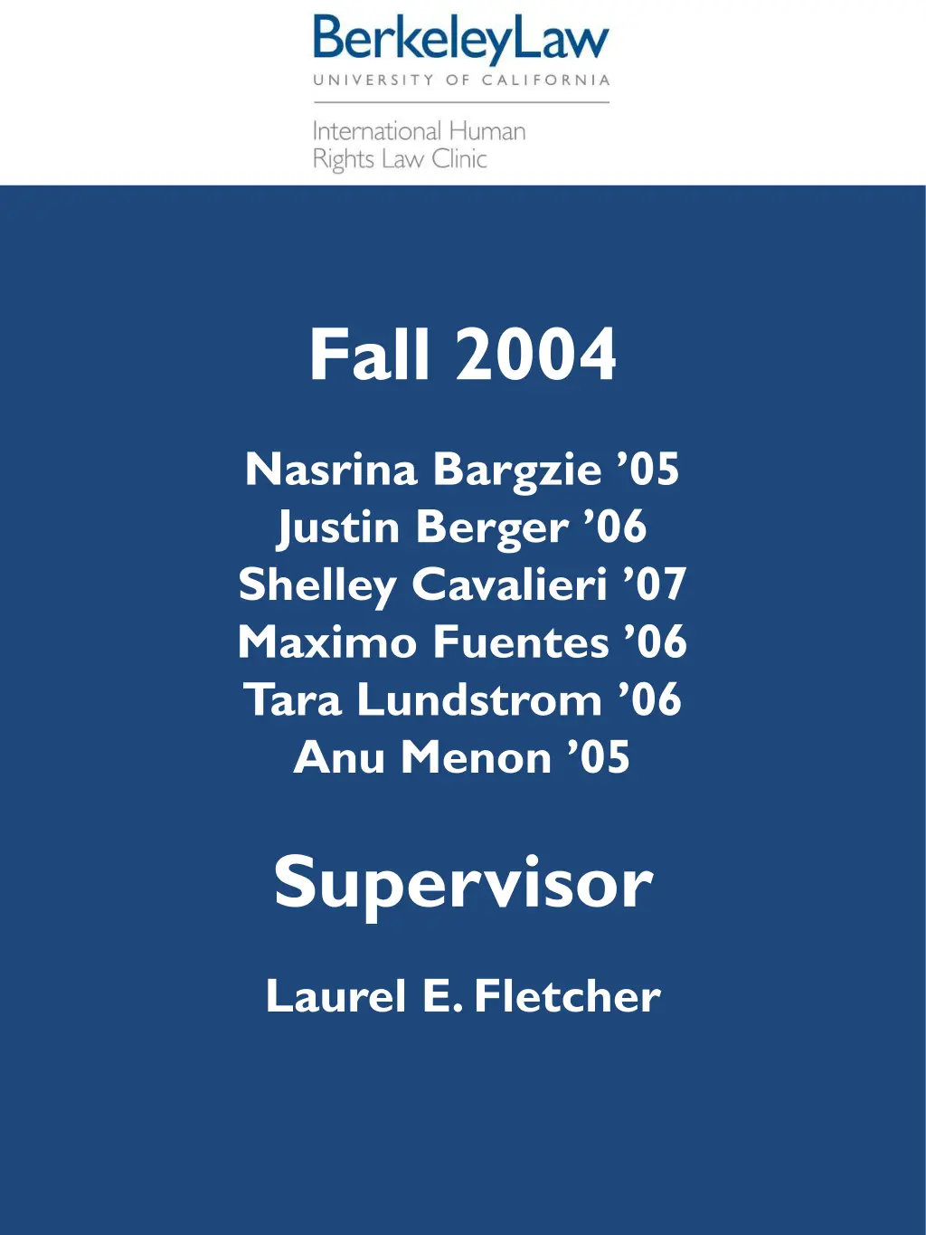 fall 2004
