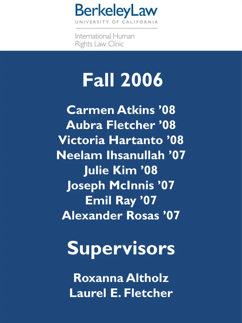 fall 2006
