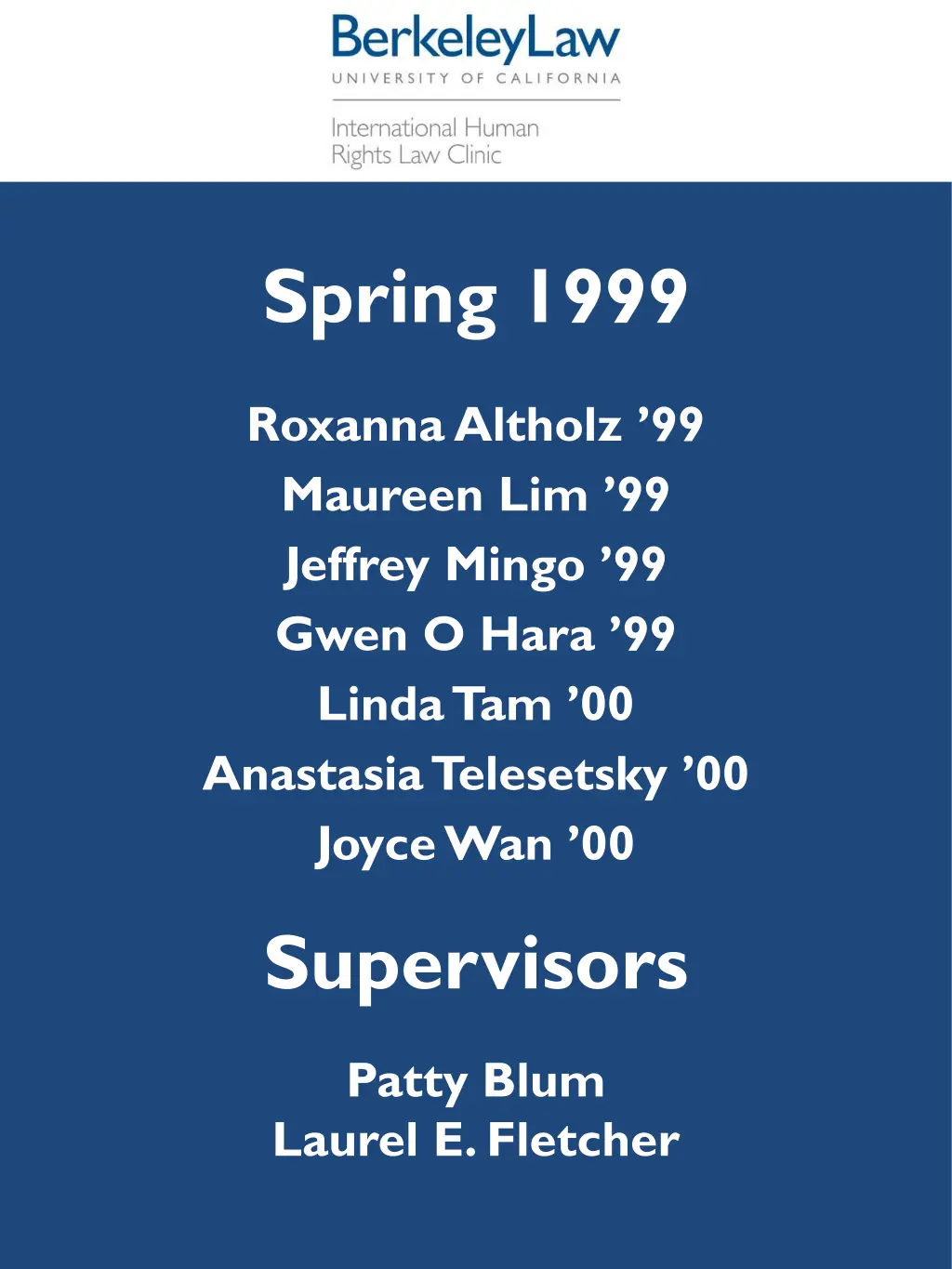 spring 1999