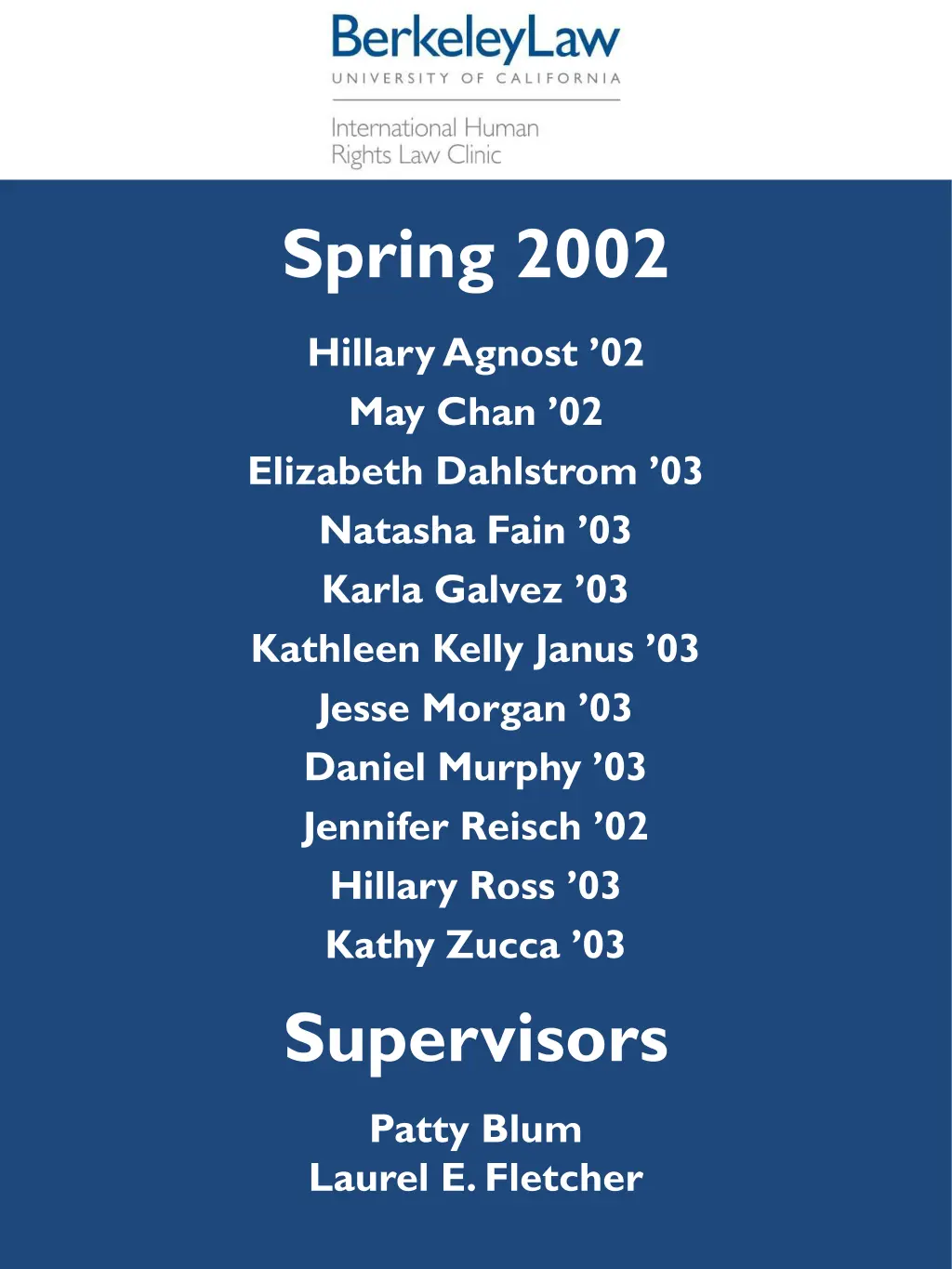 spring 2002