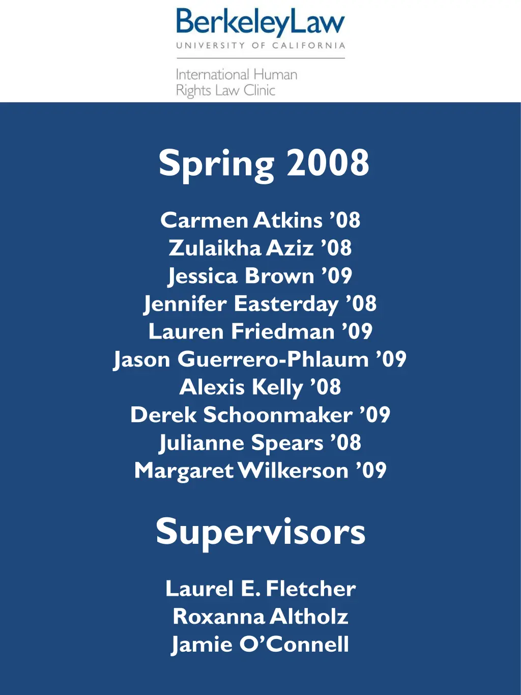 spring 2008