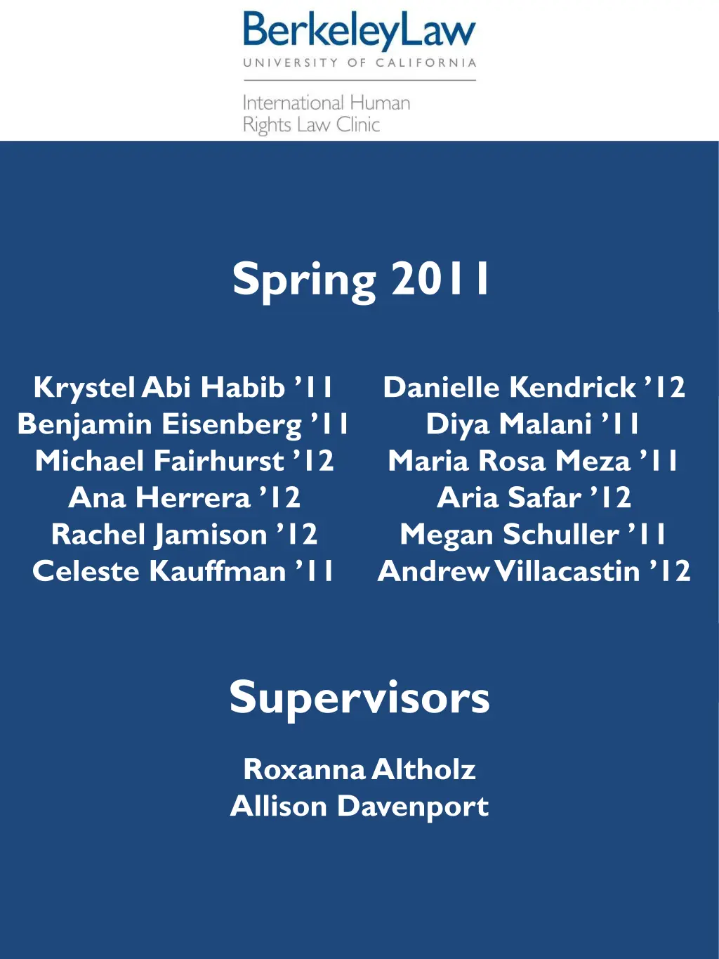 spring 2011