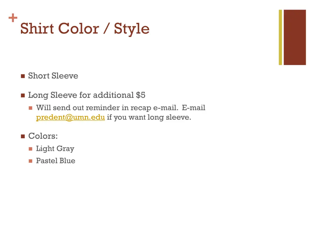 shirt color style