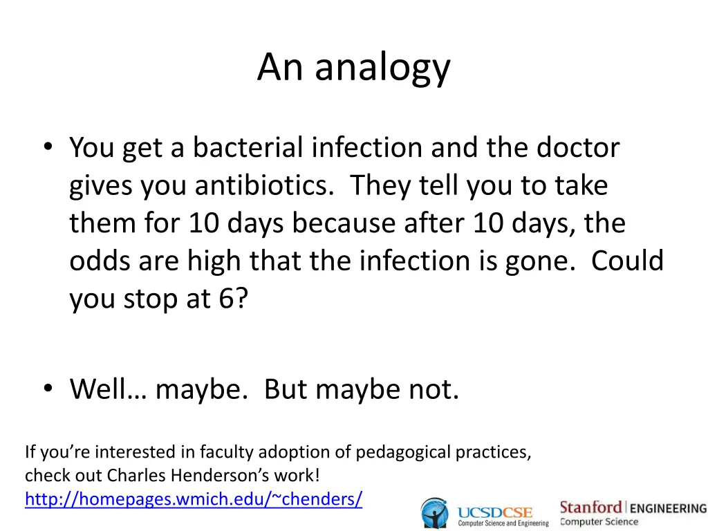an analogy
