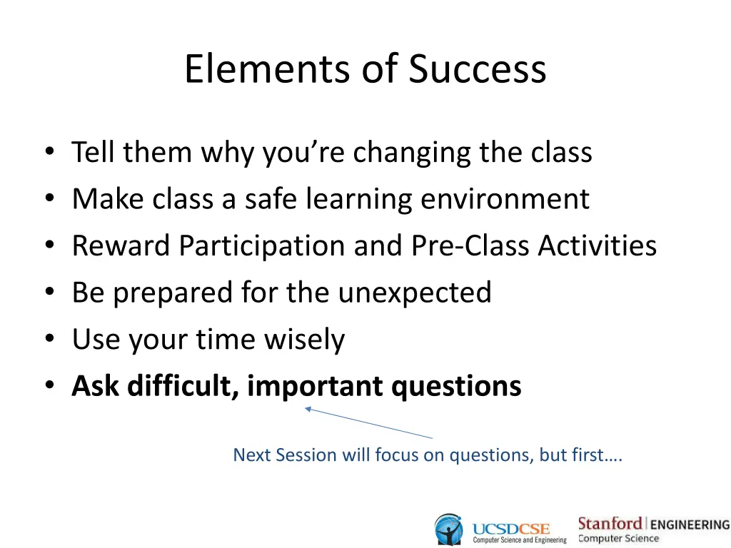 elements of success 1