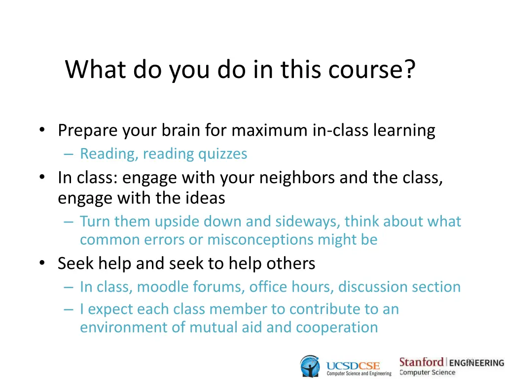 what do you do in this course