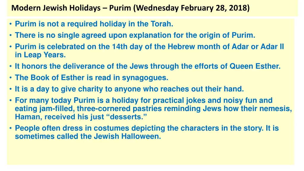 modern jewish holidays purim wednesday february
