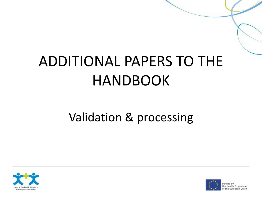 additional papers to the handbook