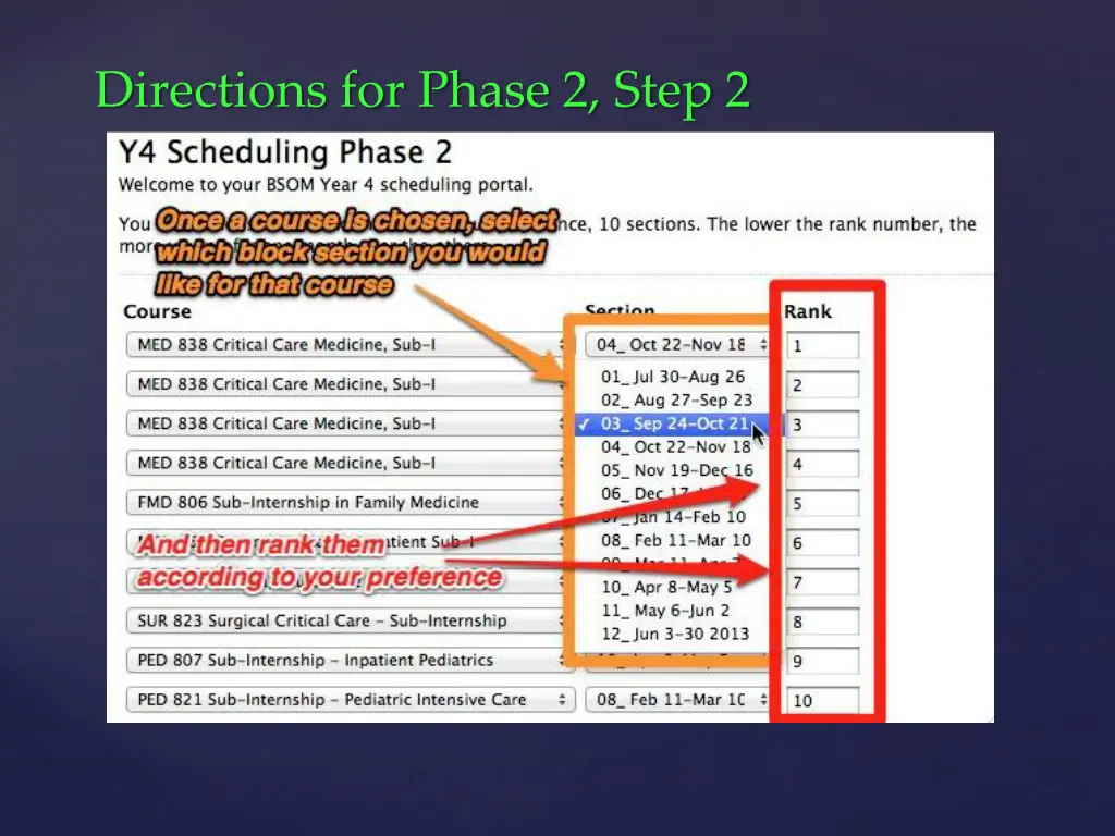 directions for phase 2 step 2