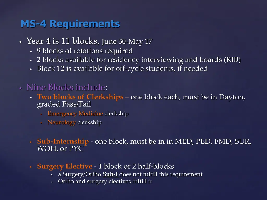 ms 4 requirements