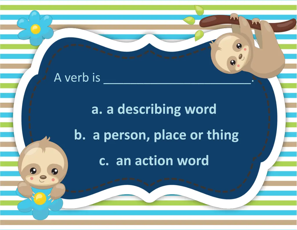 a verb is