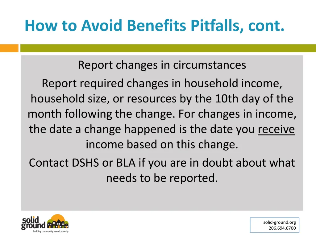 how to avoid benefits pitfalls cont