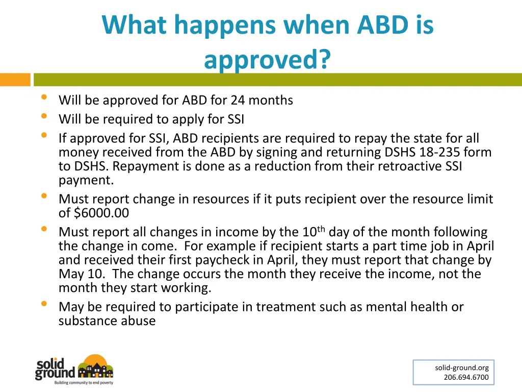 what happens when abd is approved will