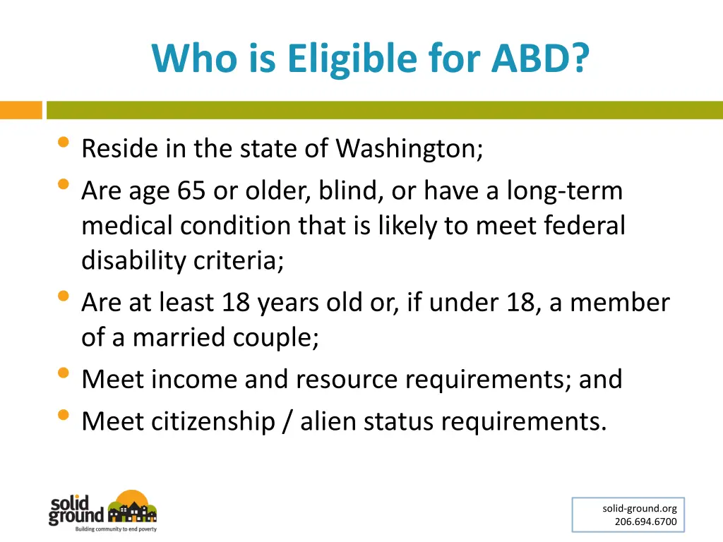 who is eligible for abd
