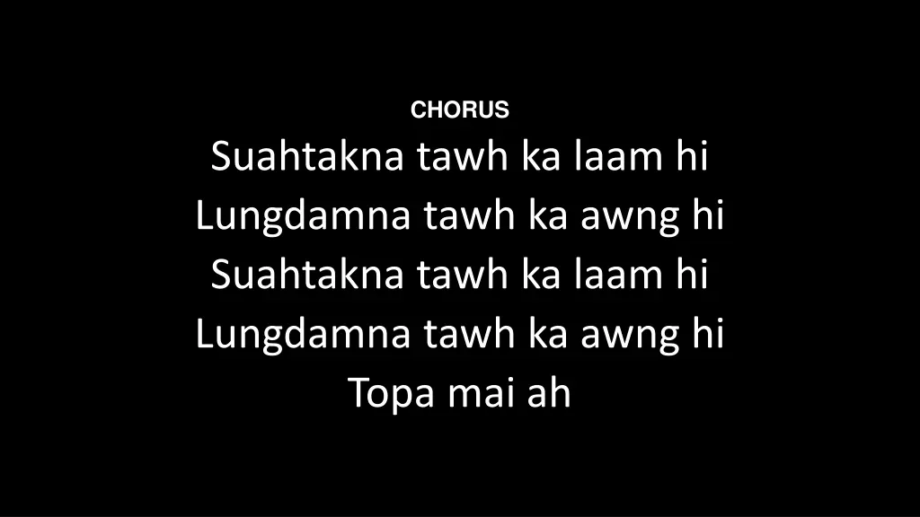 chorus 1