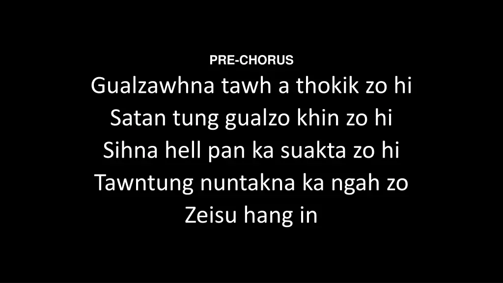 pre chorus 2