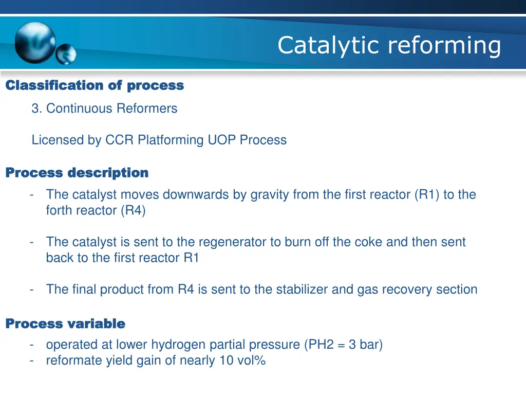 catalytic reforming 18