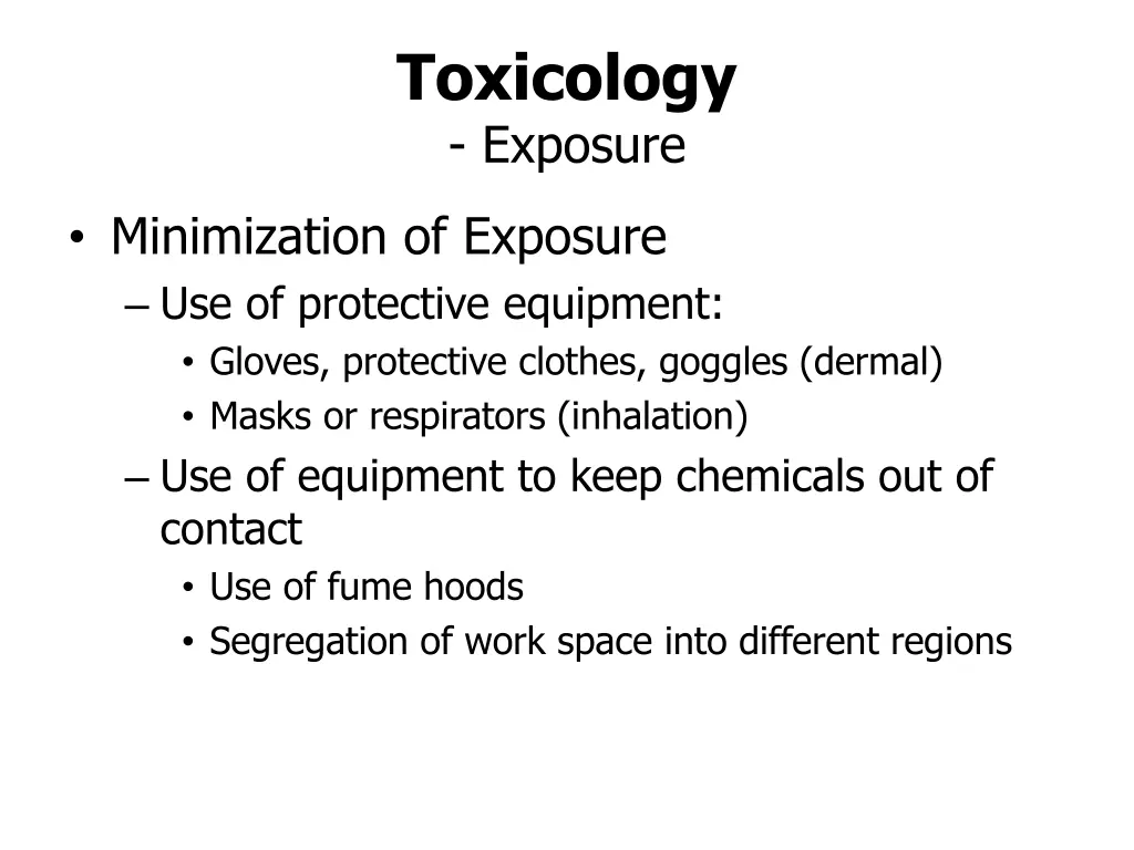 toxicology exposure 6