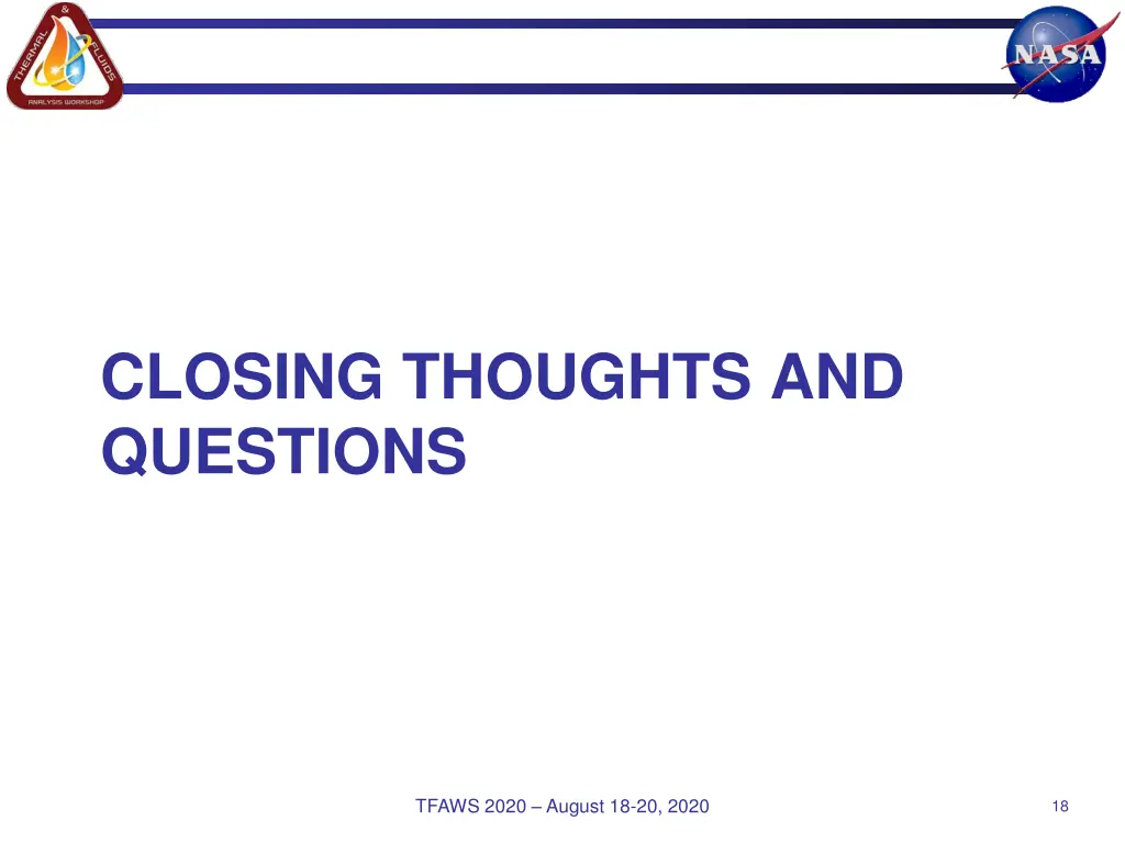 closing thoughts and questions
