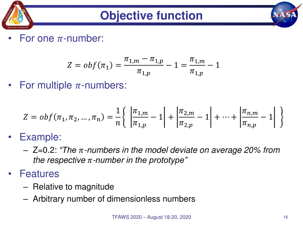 objective function