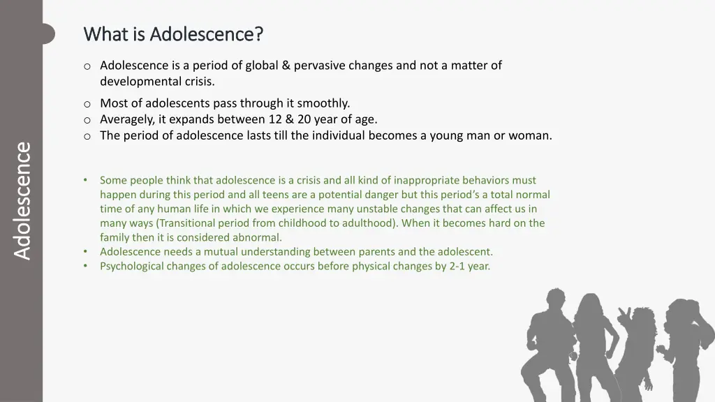 what is adolescence what is adolescence
