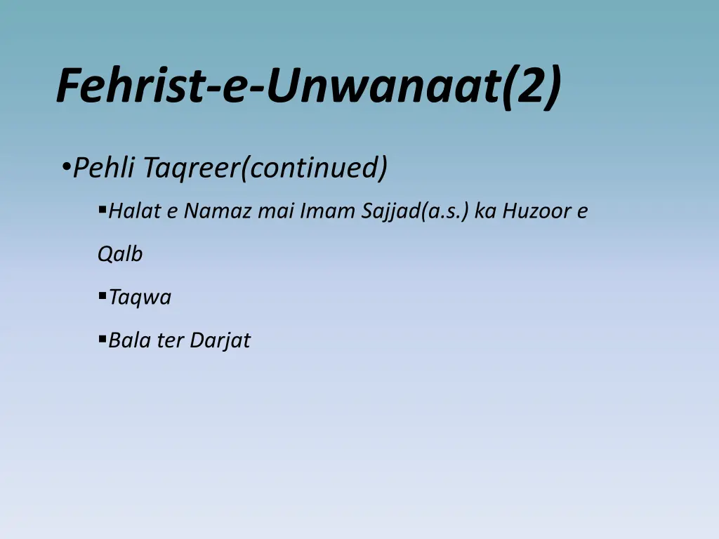 fehrist e unwanaat 2
