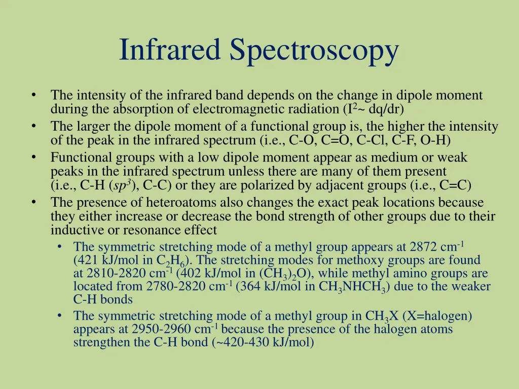 infrared spectroscopy