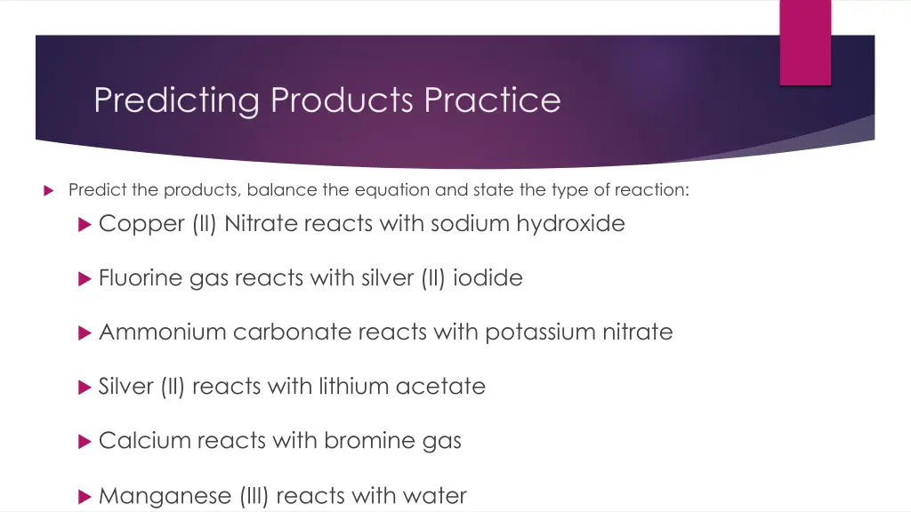 predicting products practice