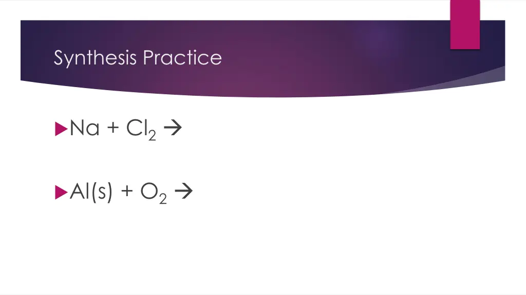 synthesis practice