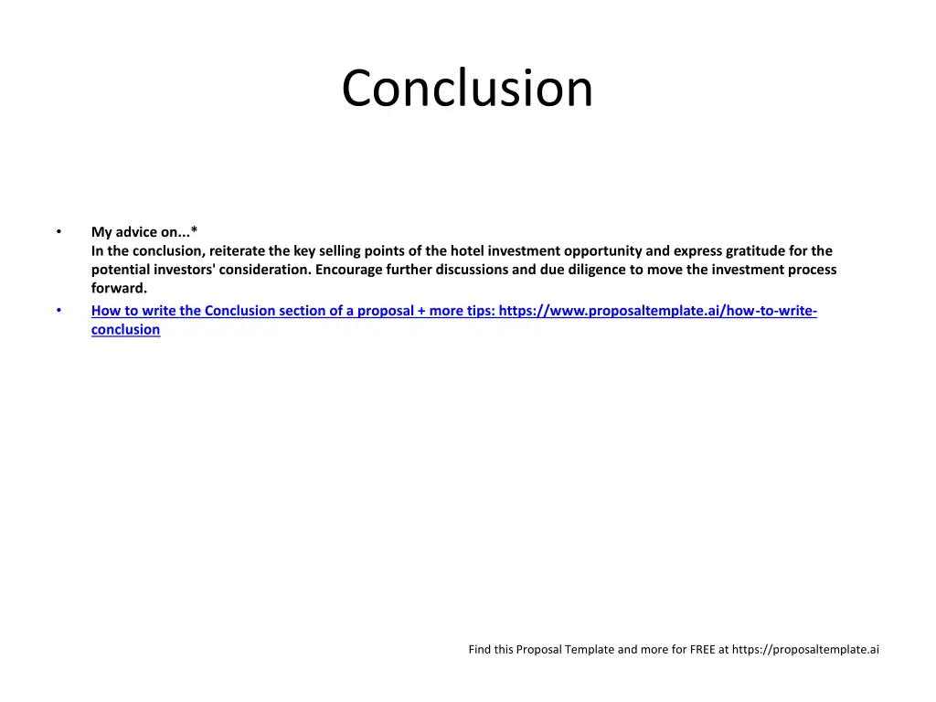 conclusion