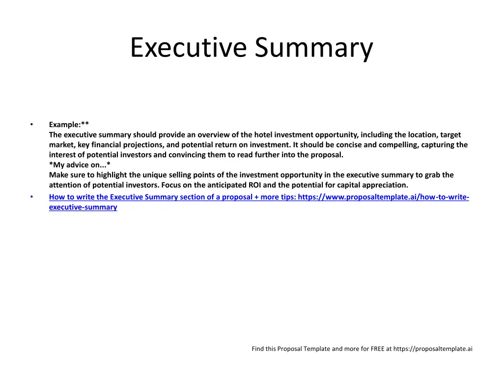 executive summary
