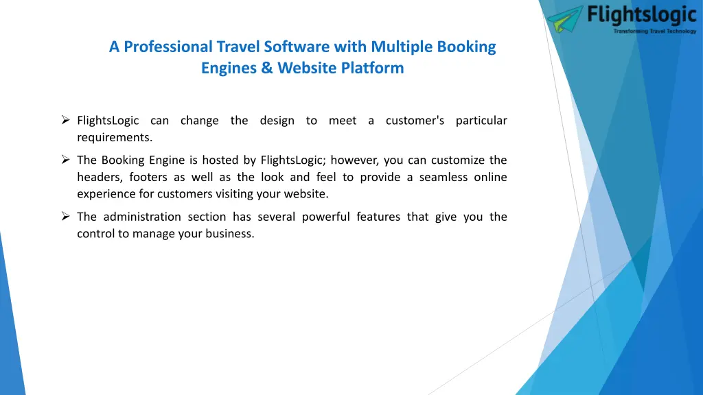 a professional travel software with multiple