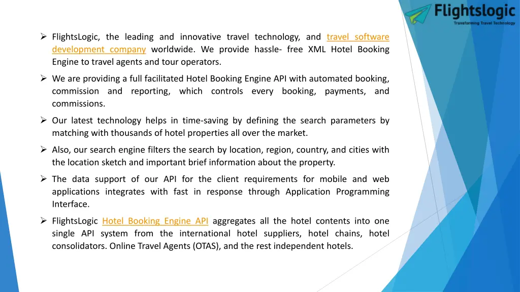 flightslogic the leading and innovative travel