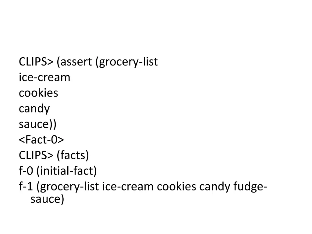 clips assert grocery list ice cream cookies candy