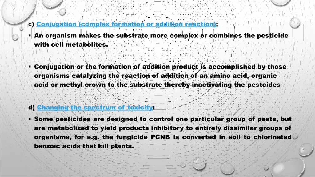 c conjugation complex formation or addition