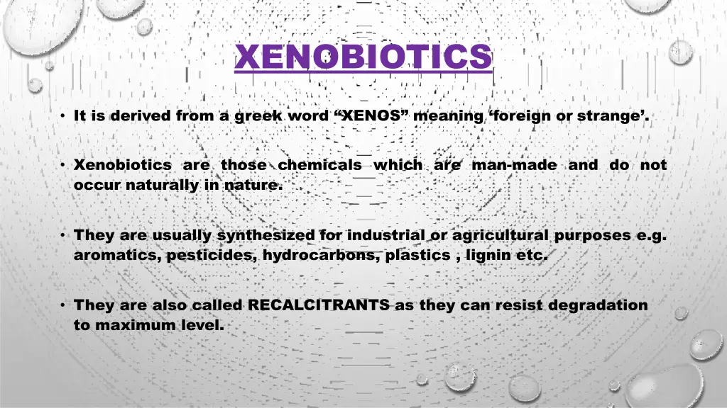 xenobiotics