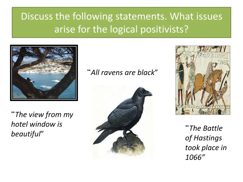 discuss the following statements what issues